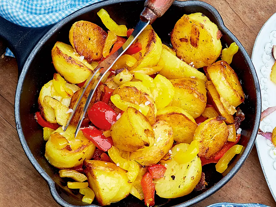 Bratkartoffeln mit Paprika Rezept Bratkartoffeln mit Paprika Rezept