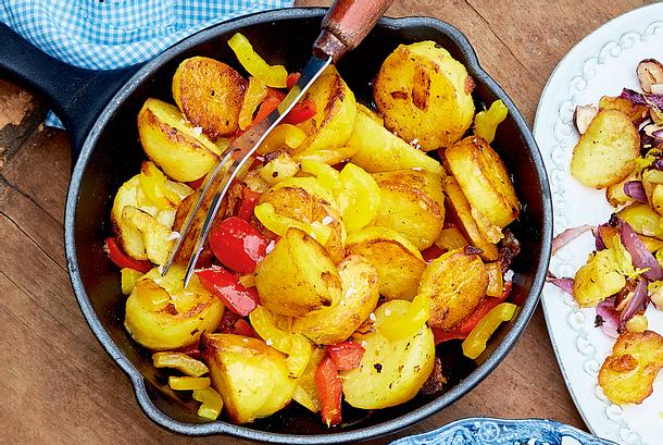 Bratkartoffeln mit Paprika Rezept Bratkartoffeln mit Paprika Rezept