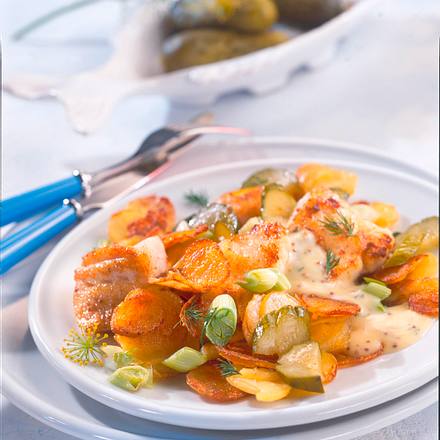 Bratkartoffeln und Pannfisch Rezept