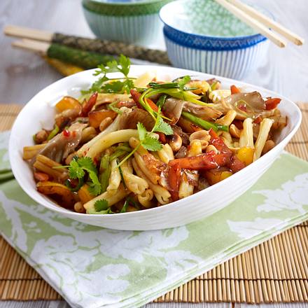 Bratnudel-Gemüse-Pfanne Rezept