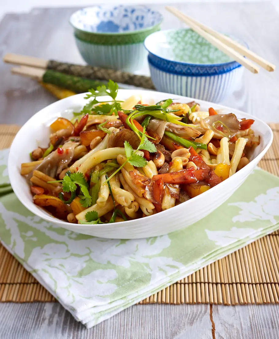 Bratnudel-Gemüse-Pfanne Rezept