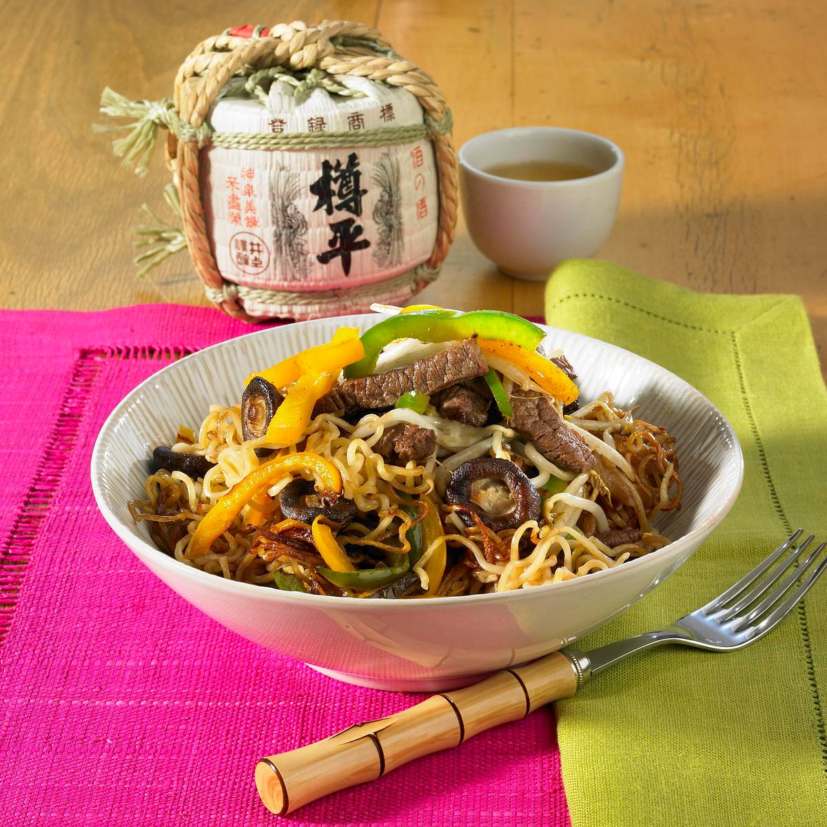 Bratnudeln mit Rindfleisch Rezept