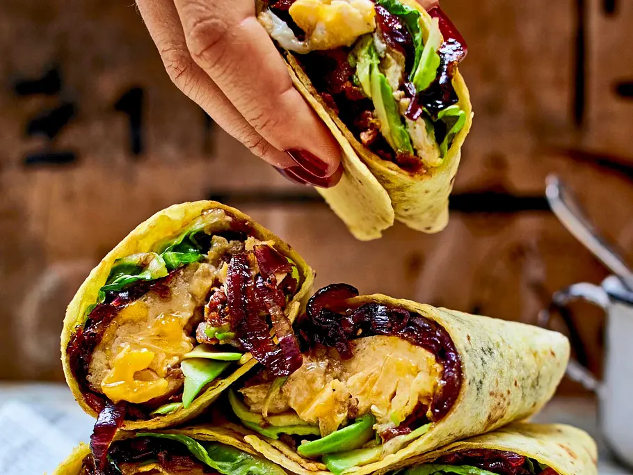 Breakfast Burrito - Reste retten Rezept Breakfast Burrito - Reste retten Rezept