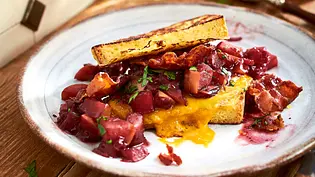 British French Toast mit schnellem Apfelchutney Rezept - Foto: LECKER @ Bauer Media Group British French Toast mit schnellem Apfelchutney Rezept - Foto: LECKER @ Bauer Media Group
