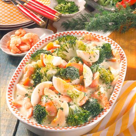 Broccoli-Ei-Ragout mit Krabben Rezept