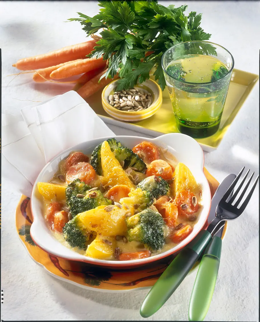 Broccoli-Möhren-Gratin Rezept