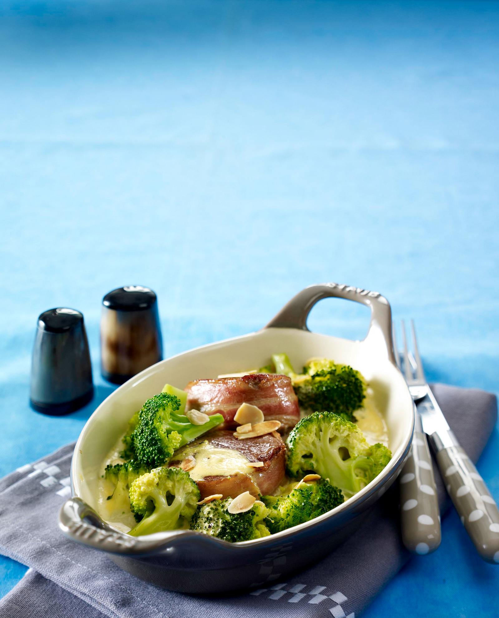 Broccoli-Schweinefilet-Gratin Rezept | LECKER