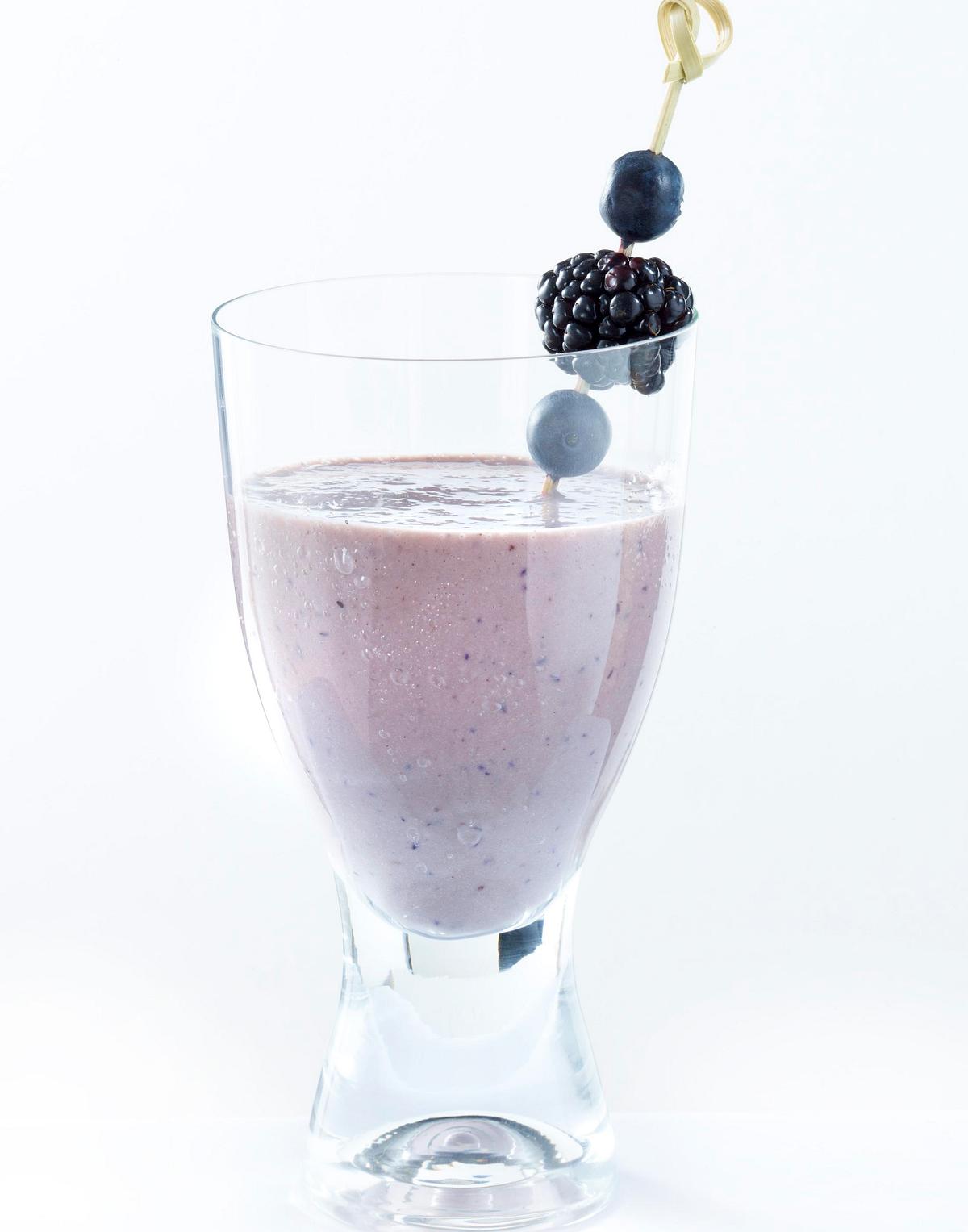 Brombeer-Heidelbeer-Vanilleeis-Shake Rezept