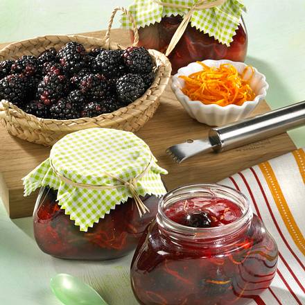 Brombeer-Orangen-Konfitüre Rezept