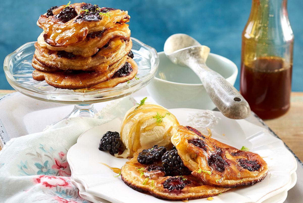 Brombeer-Pancakes Rezept