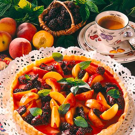 Brombeer-Pfirsiche-Tarte (Diabetiker) Rezept