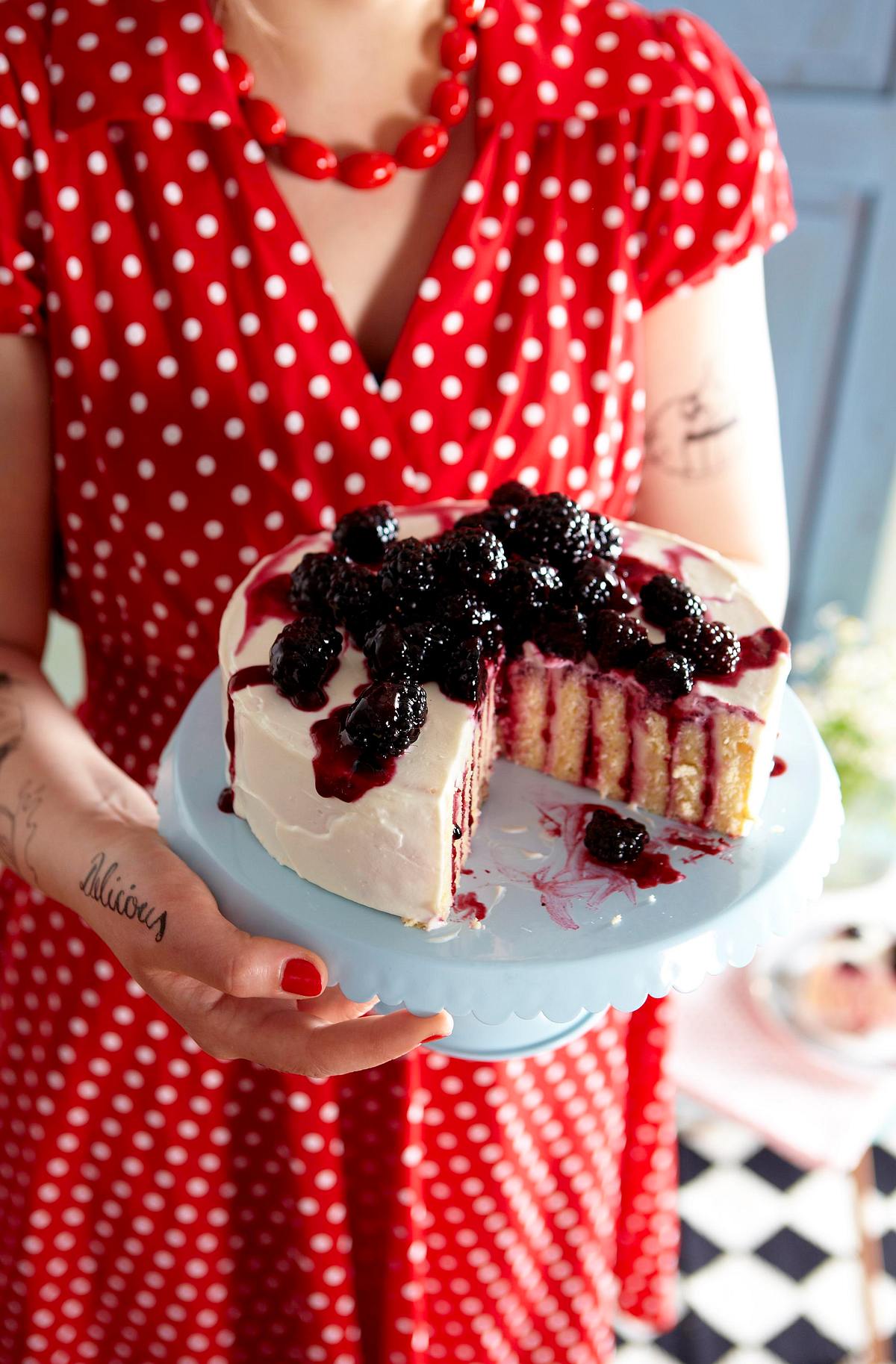 Brombeer-Wickeltorte Rezept