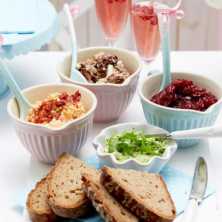 Brotaufstrich vier mal anders Rezept