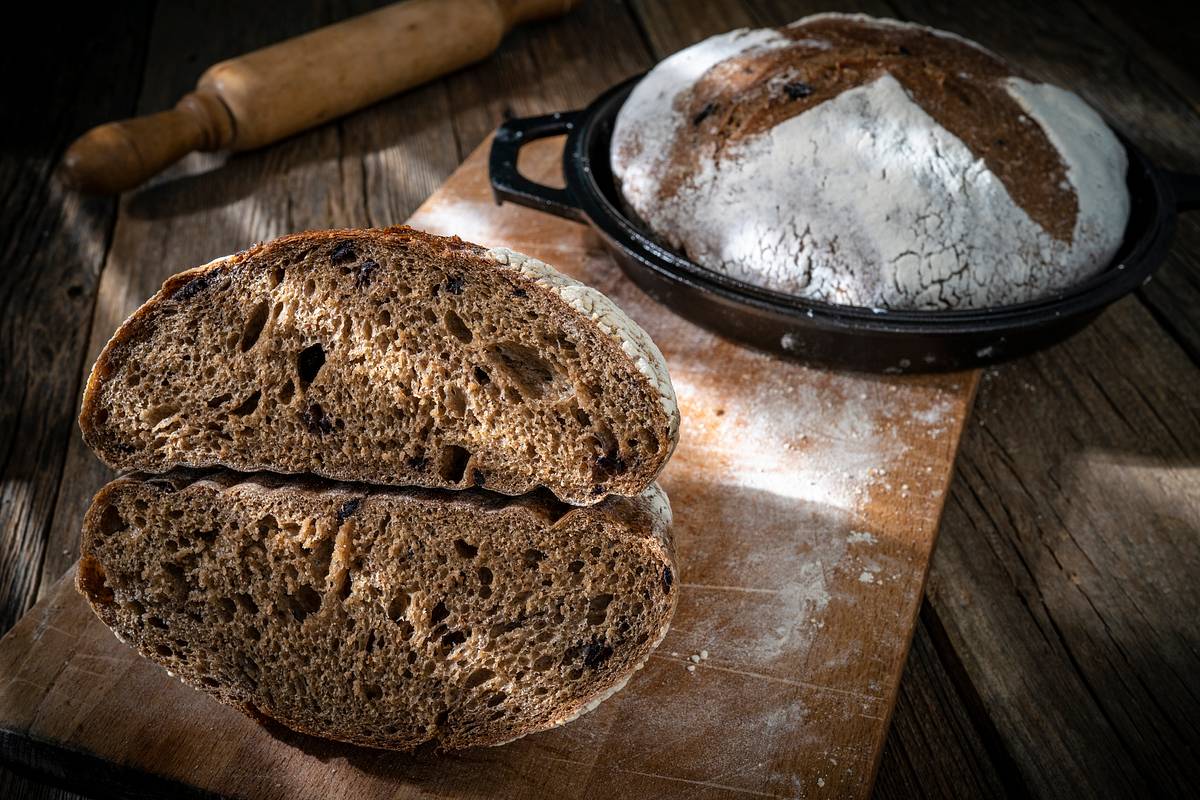 Brotbacktopf mit Deckel zum Brotbacken