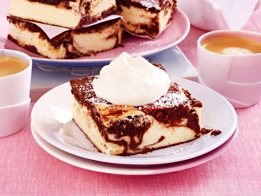 Brownie-Käsekuchen vom Blech Rezept