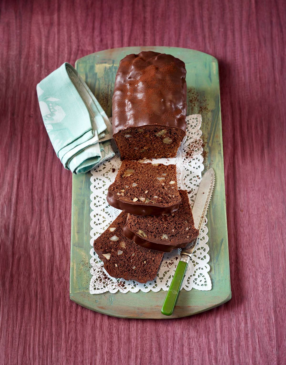 Brownie-Kastenkuchen mit Quitten Rezept