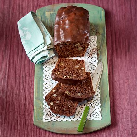 Brownie-Kastenkuchen mit Quitten Rezept Brownie-Kastenkuchen mit Quitten Rezept