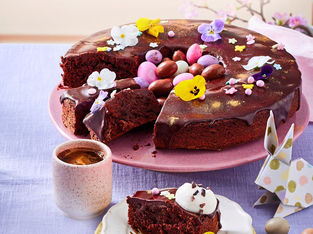 Brownie-Kranz „Blumenwiese“ Rezept