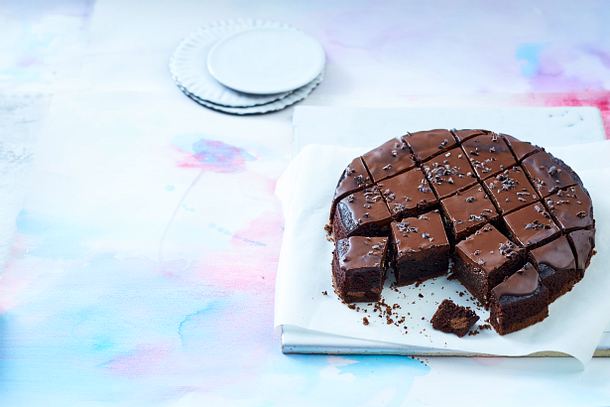 Brownie mit Doppeldecker-Keksen Rezept Brownie mit Doppeldecker-Keksen Rezept
