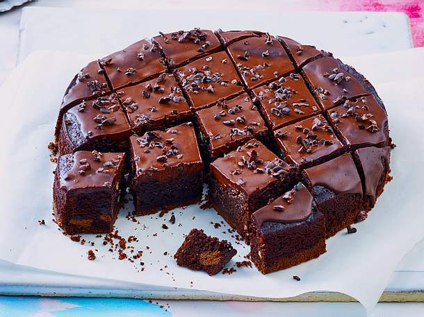 Brownie mit Doppeldecker-Keksen Rezept
