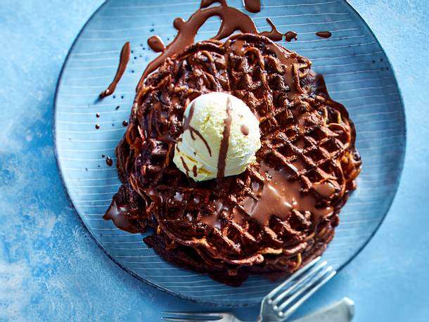 Brownie-Waffeln Rezept