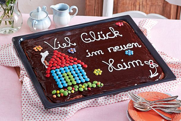 Browniekuchen zum Einzug Rezept Browniekuchen zum Einzug Rezept