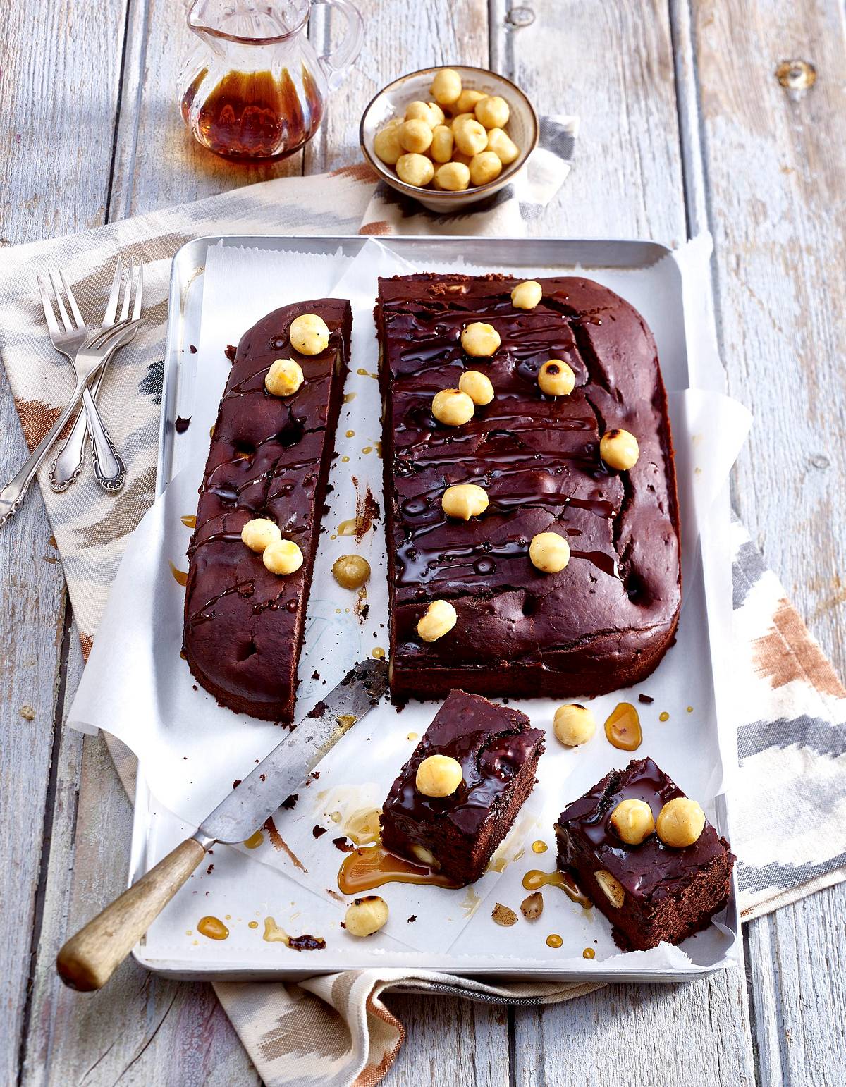 Brownies mit Macadamia-Nüssen Rezept