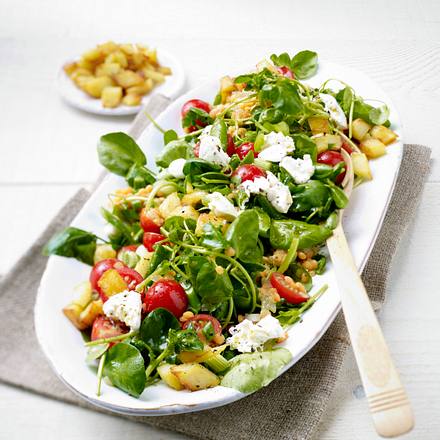 Brunnenkresse-Linsen-Salat Rezept Brunnenkresse-Linsen-Salat Rezept