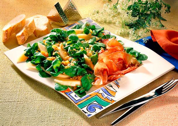 Brunnenkresse-Melonensalat Rezept Brunnenkresse-Melonensalat Rezept