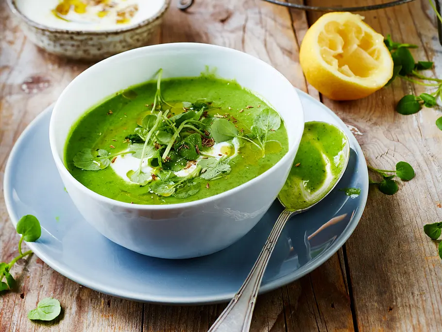 Brunnenkressesuppe zum Abnehmen