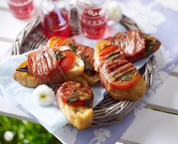 Bruschetta alla Saltimbocca Rezept Bruschetta alla Saltimbocca Rezept