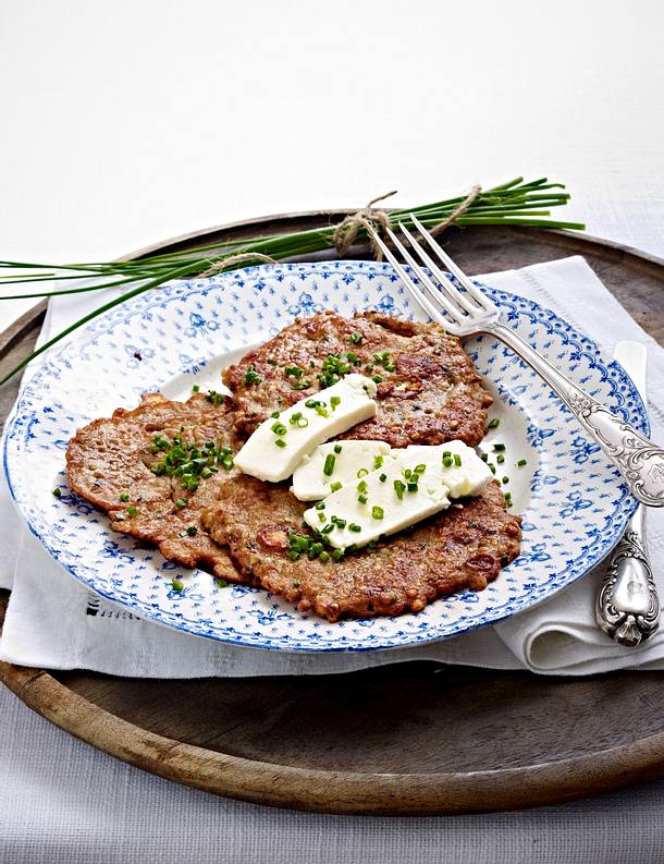 Buchweizenfladen mit Schafskäse