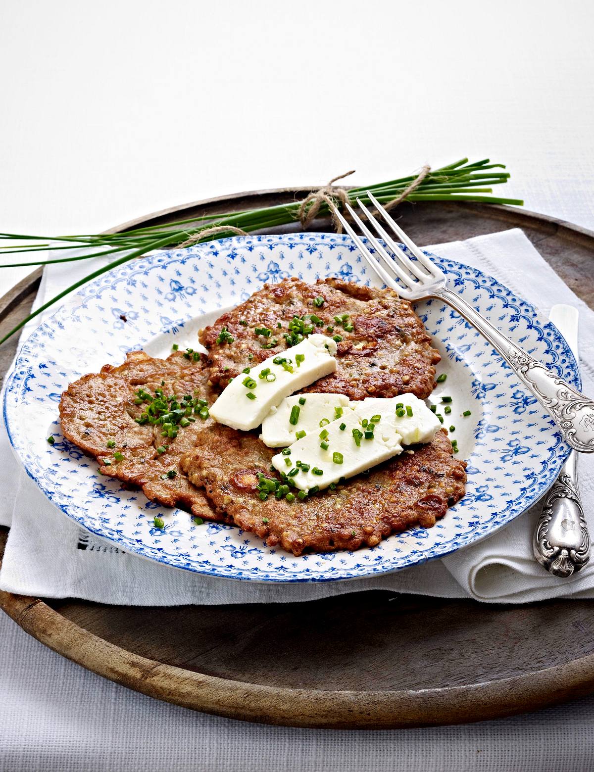 Buchweizenfladen mit Schafskäse Rezept