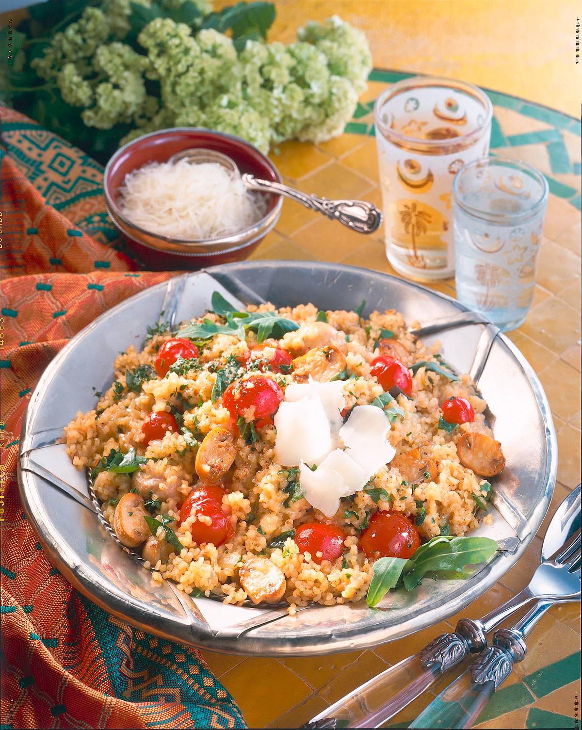 Bulgurrisotto mit Kirschtomaten Rezept