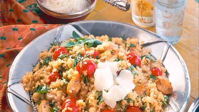 Bulgurrisotto mit Kirschtomaten Rezept - Foto: LECKER @ Bauer Media Group