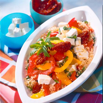 Bulgurrisotto mit Schafskäse Rezept Bulgurrisotto mit Schafskäse Rezept