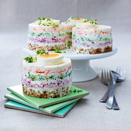 Bunte Abendbrottörtchen Rezept Bunte Abendbrottörtchen Rezept