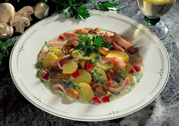 Bunte Bechamelkartoffeln Rezept Bunte Bechamelkartoffeln Rezept