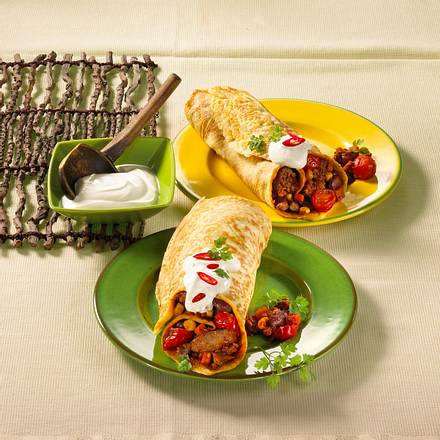 Bunte Burritos Rezept Bunte Burritos Rezept
