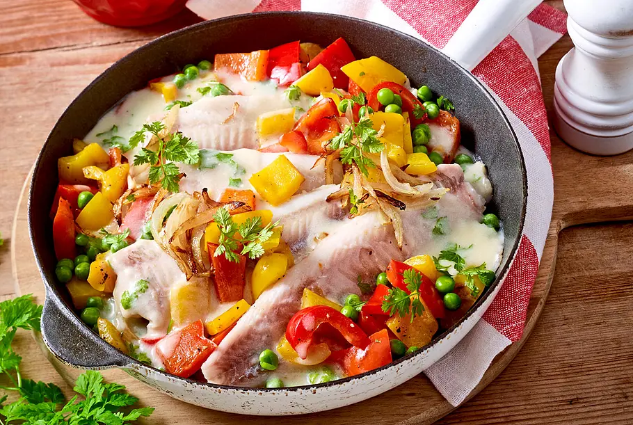 Bunte Fischpfanne „Störtebeker“ Rezept