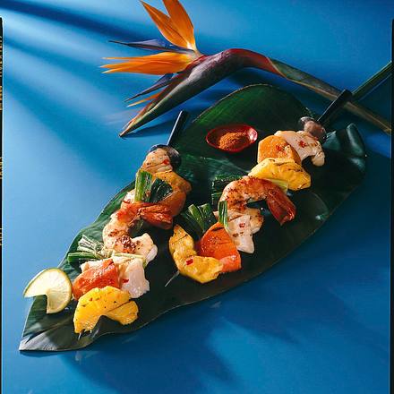Bunte Fischspieße Rezept Bunte Fischspieße Rezept