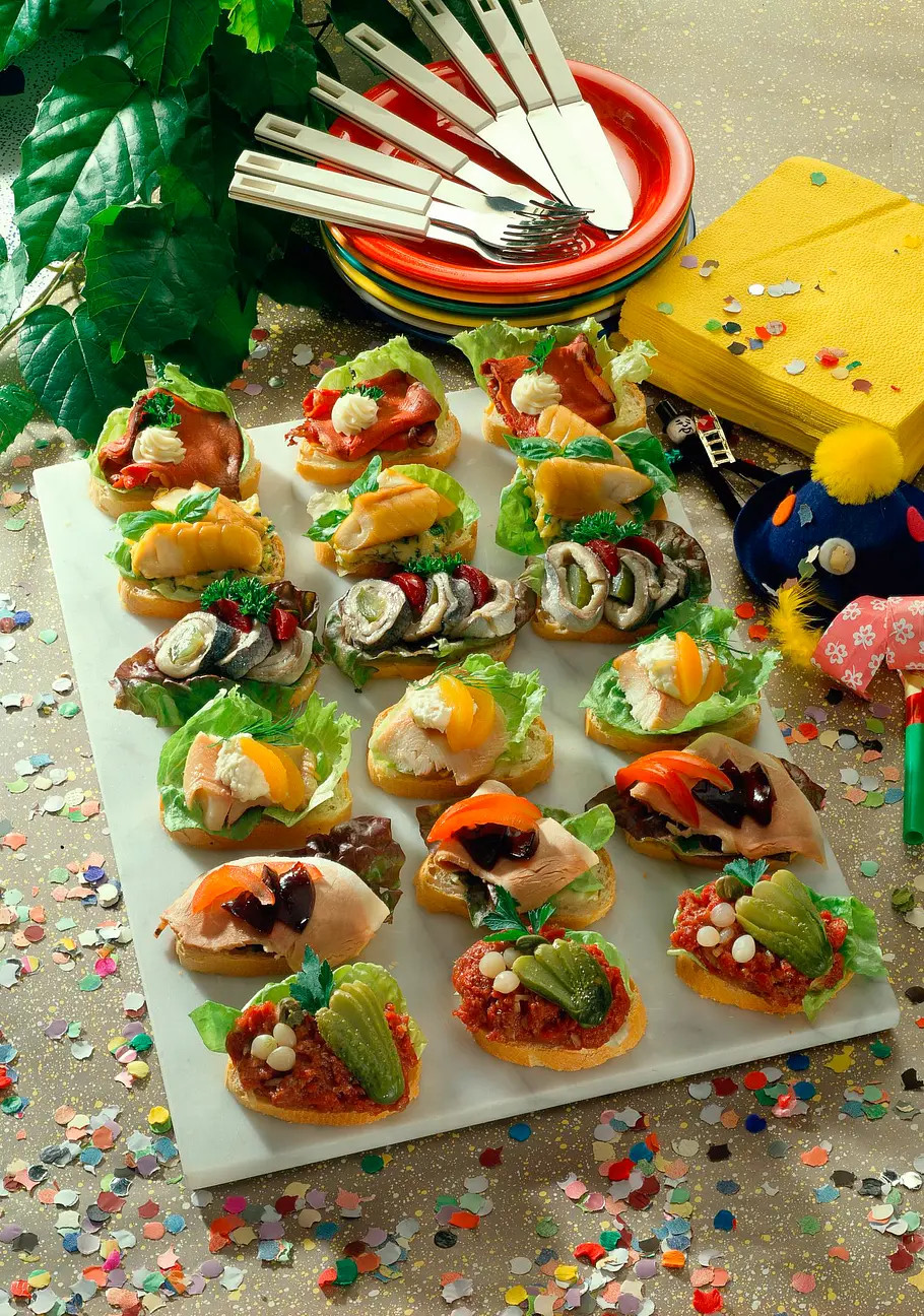 Bunte Häppchen Rezept Bunte Häppchen Rezept