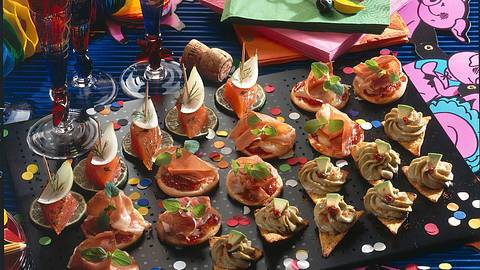 Bunte Häppchenplatte Rezept - Foto: Horn