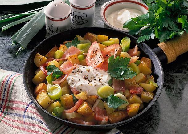Bunte Kartoffelpfanne Rezept