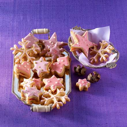 Bunte Mandelplätzchen Rezept