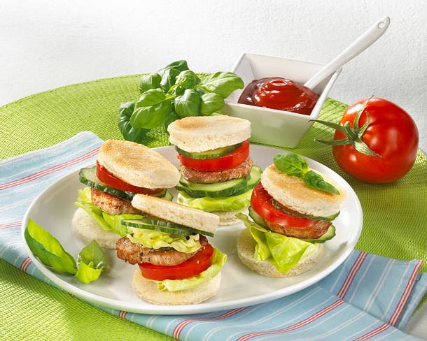 Bunte Medaillon-Türmchen Rezept