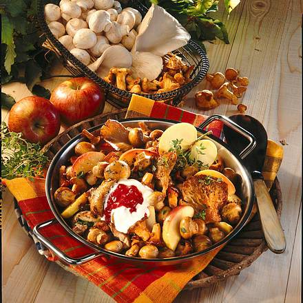 Bunte Pilzpfanne Rezept Bunte Pilzpfanne Rezept