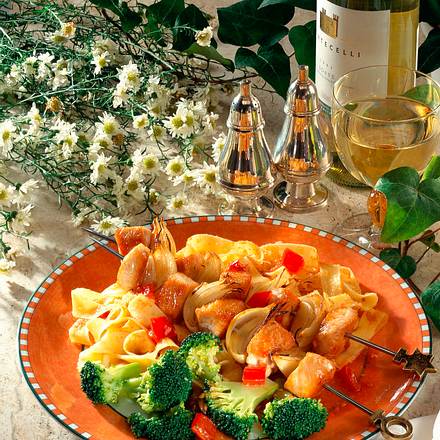 Bunte Putenspieße Rezept Bunte Putenspieße Rezept