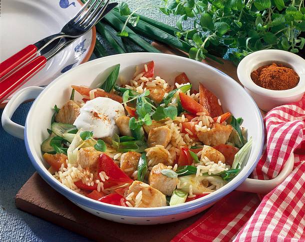 Bunte Reispfanne Rezept Bunte Reispfanne Rezept