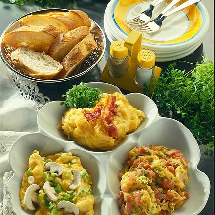Bunte Rühreier Rezept
